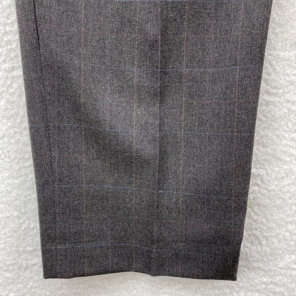 John Alexander Pants Men's 38x30 Gray Pleated Front Wool Preppy Corpcore USA - Picture 8 of 16